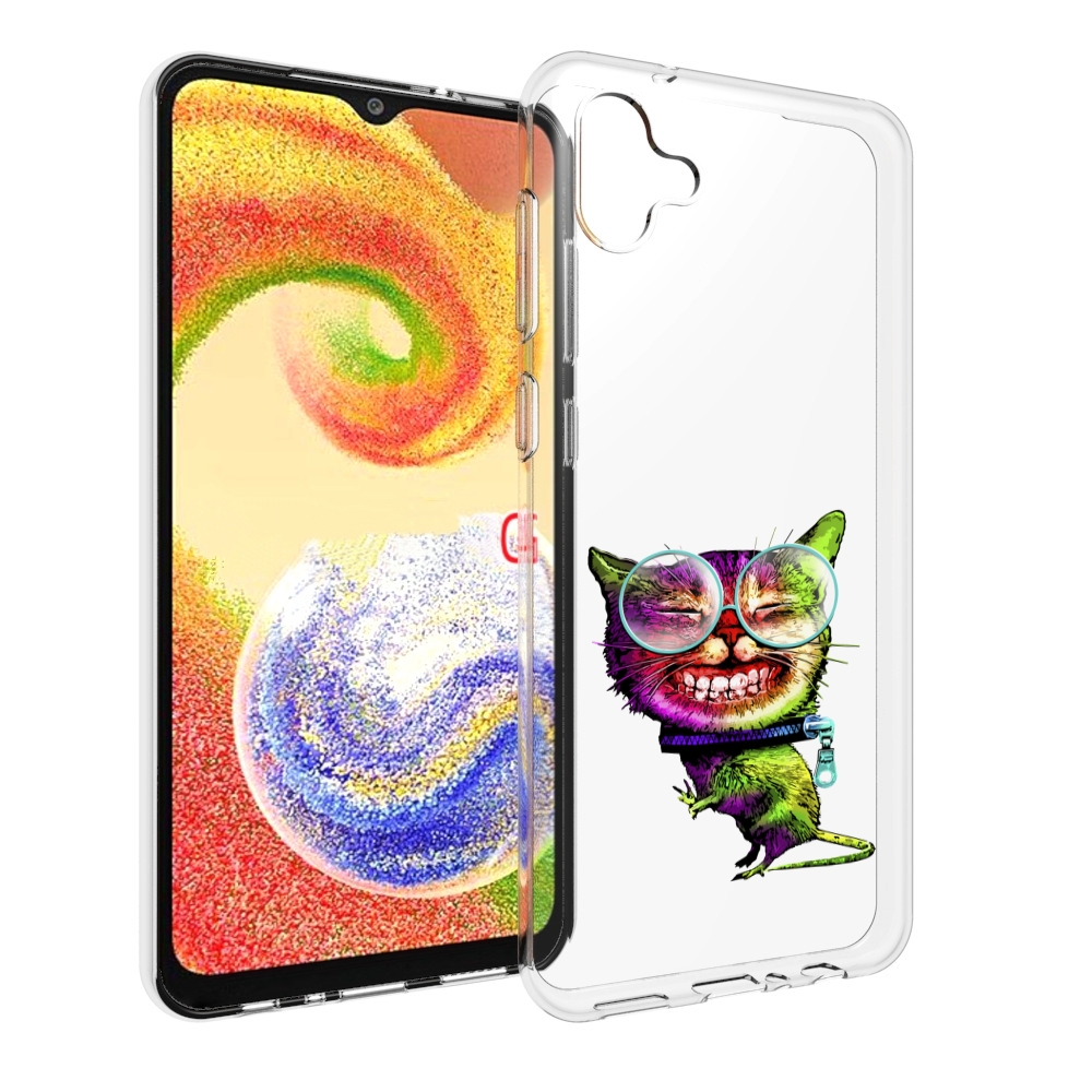 

Чехол MyPads Веселый кот для Samsung Galaxy A04, Прозрачный, Tocco