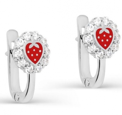 

Серьги из серебра с фианитом/эмалью Kabarovsky 2-077-7918, 2-077-7918