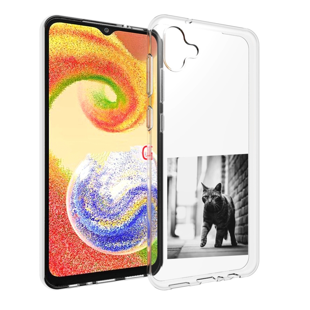 

Чехол MyPads Важный-кот для Samsung Galaxy A04, Прозрачный, Tocco