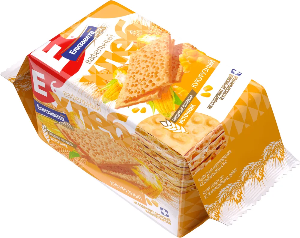 

Хлебцы Елизавета Кукурузные, 80 г x 20 шт
