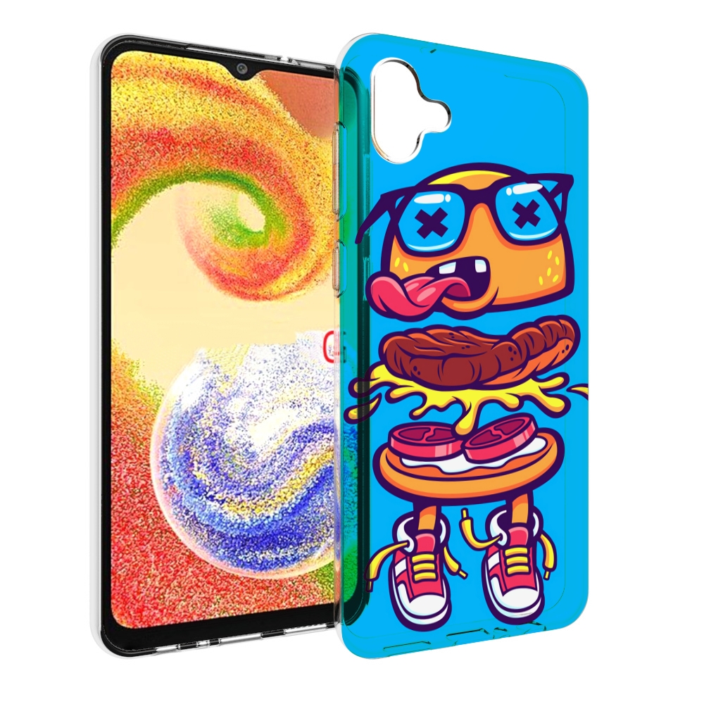 

Чехол MyPads Бургер с очками для Samsung Galaxy A04, Прозрачный, Tocco