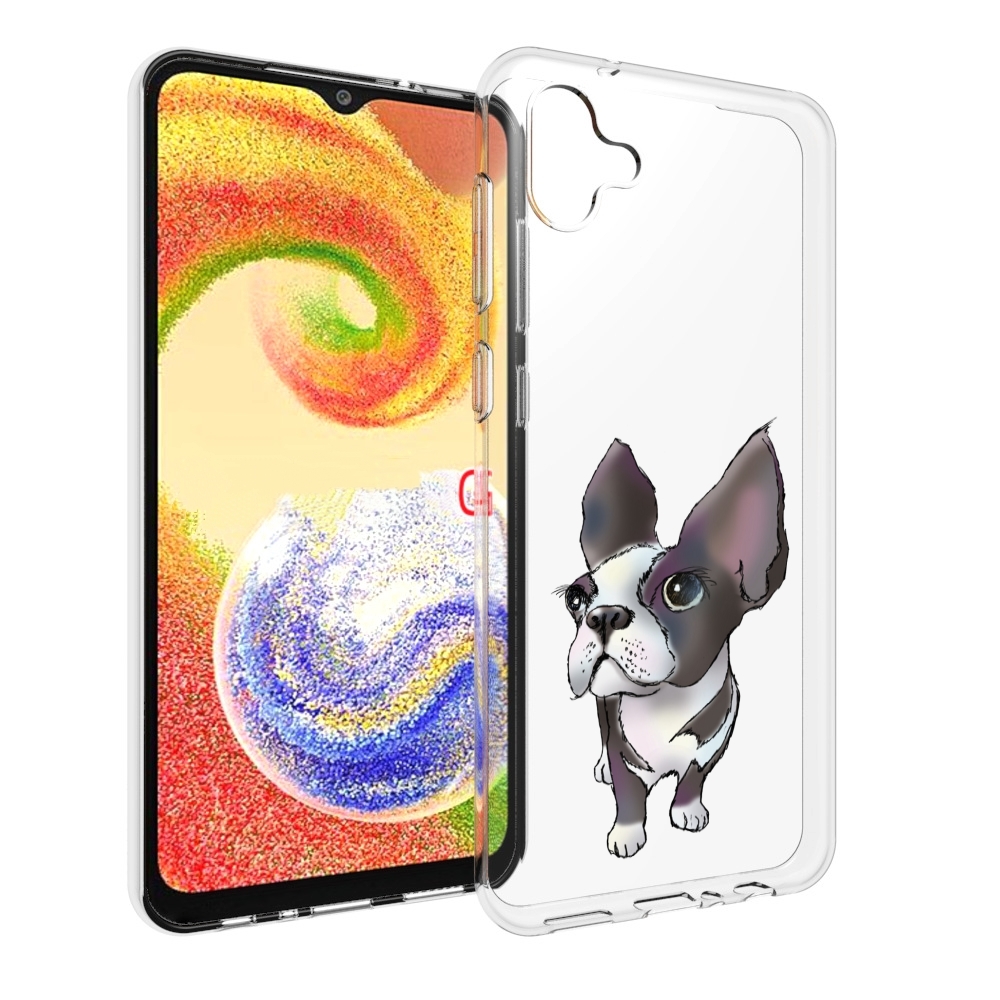 

Чехол MyPads Бульдожка для Samsung Galaxy A04, Прозрачный, Tocco
