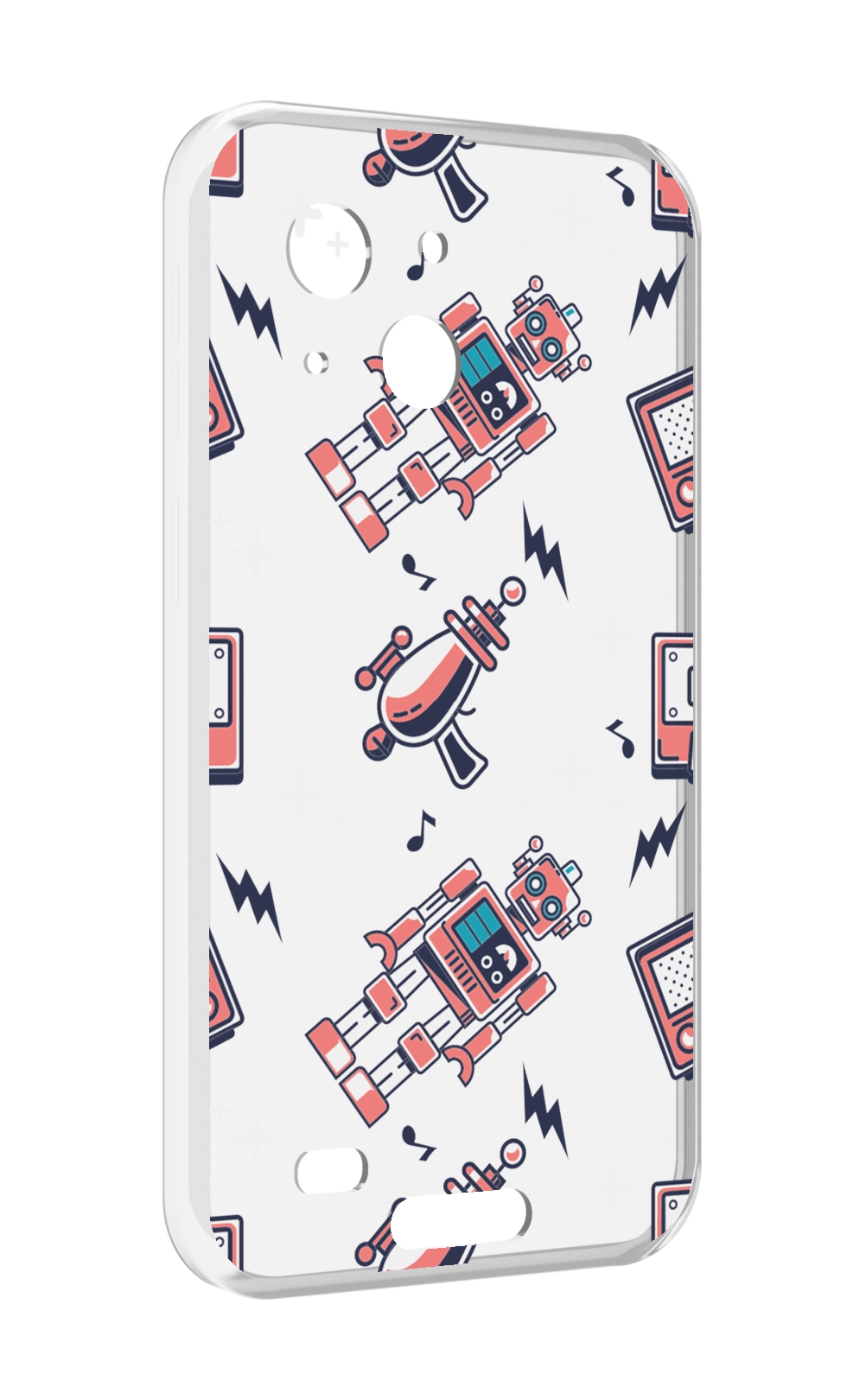 

Чехол MyPads мини-роботы для Oukitel WP20 / WP20 Pro, Прозрачный, Tocco