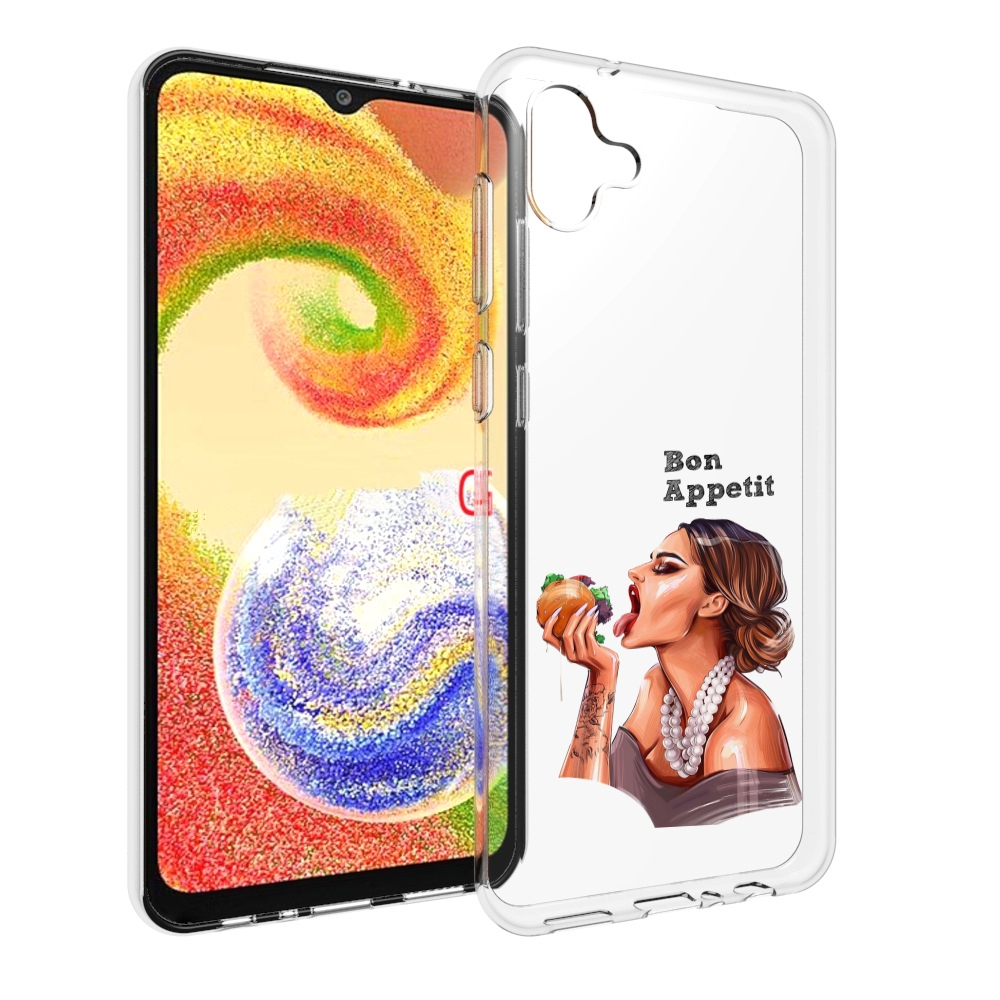 

Чехол MyPads Бон-аппетит для Samsung Galaxy A04, Прозрачный, Tocco