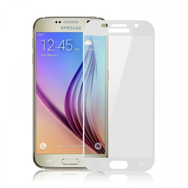 Защитное стекло 5D Full Cover для Samsung A520 Galaxy A5 (2017) (Белое)