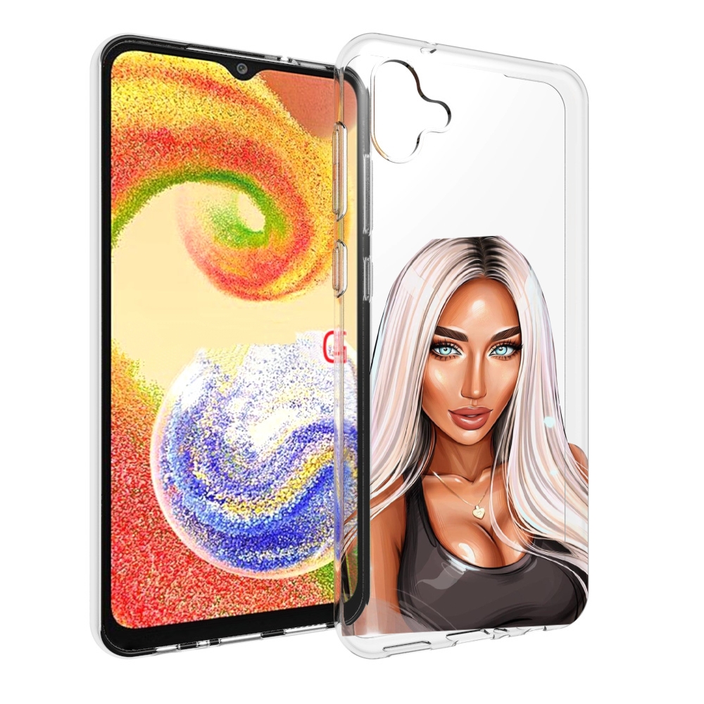 

Чехол MyPads Блондинка женский для Samsung Galaxy A04, Прозрачный, Tocco