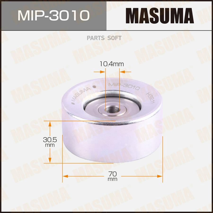 

MASUMA MIP3010 Ролик обводной ремня привода навесного оборудования, 4B10, 4B11, 4B12, 4J10