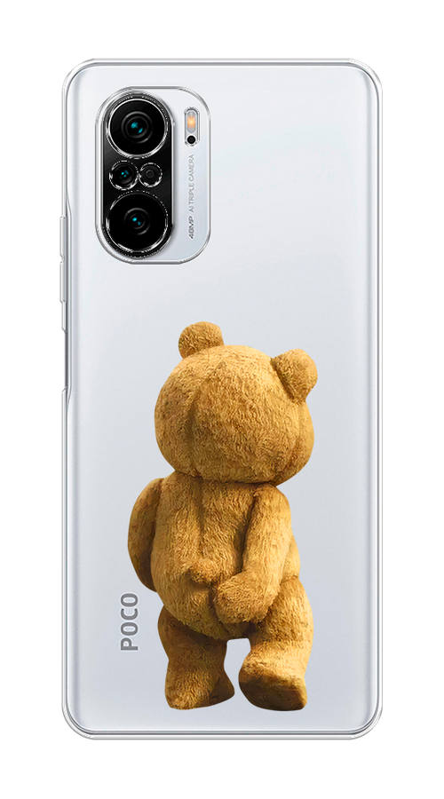 

Чехол на Poco F3 "Медвежья спина", Коричневый;прозрачный, 310150-1