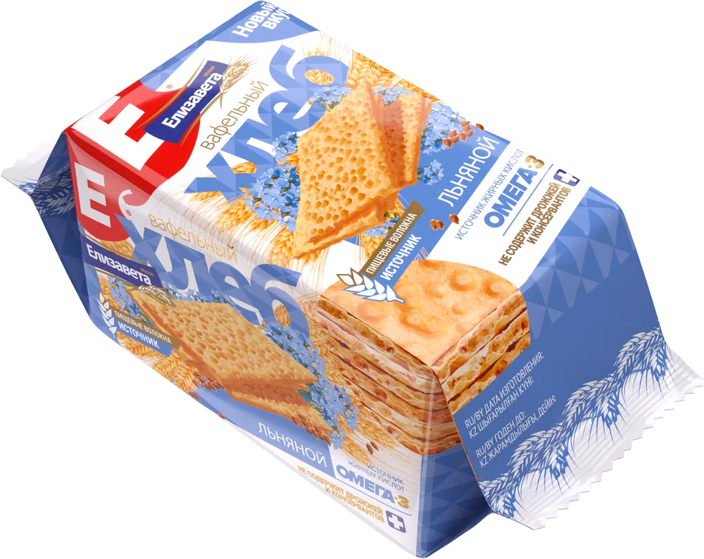 

Хлебцы Елизавета Льняные, 55 г x 20 шт