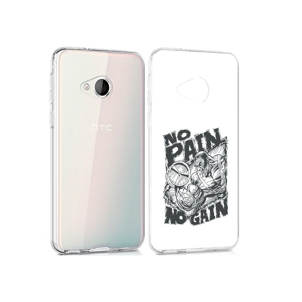 

Чехол MyPads Tocco для HTC U Play бодибилдинг тяжелая работа, Прозрачный, Tocco