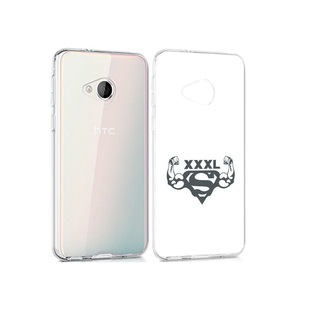 

Чехол MyPads Tocco для HTC U Play бодибилдинг супермен, Прозрачный, Tocco