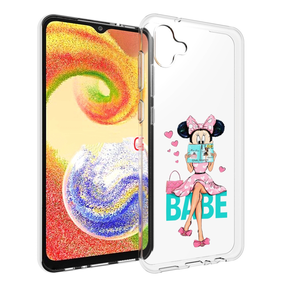 

Чехол MyPads Бейби-микки для Samsung Galaxy A04, Прозрачный, Tocco