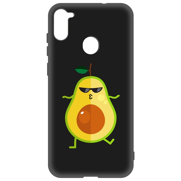 фото Чехол-накладка krutoff soft case авокадо стильный для samsung galaxy m11/a11 (m115/a115)