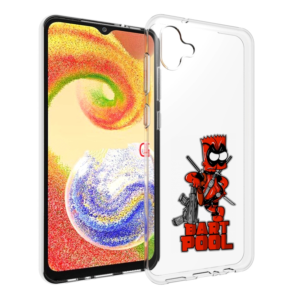 

Чехол MyPads Барт-Пул для Samsung Galaxy A04, Прозрачный, Tocco