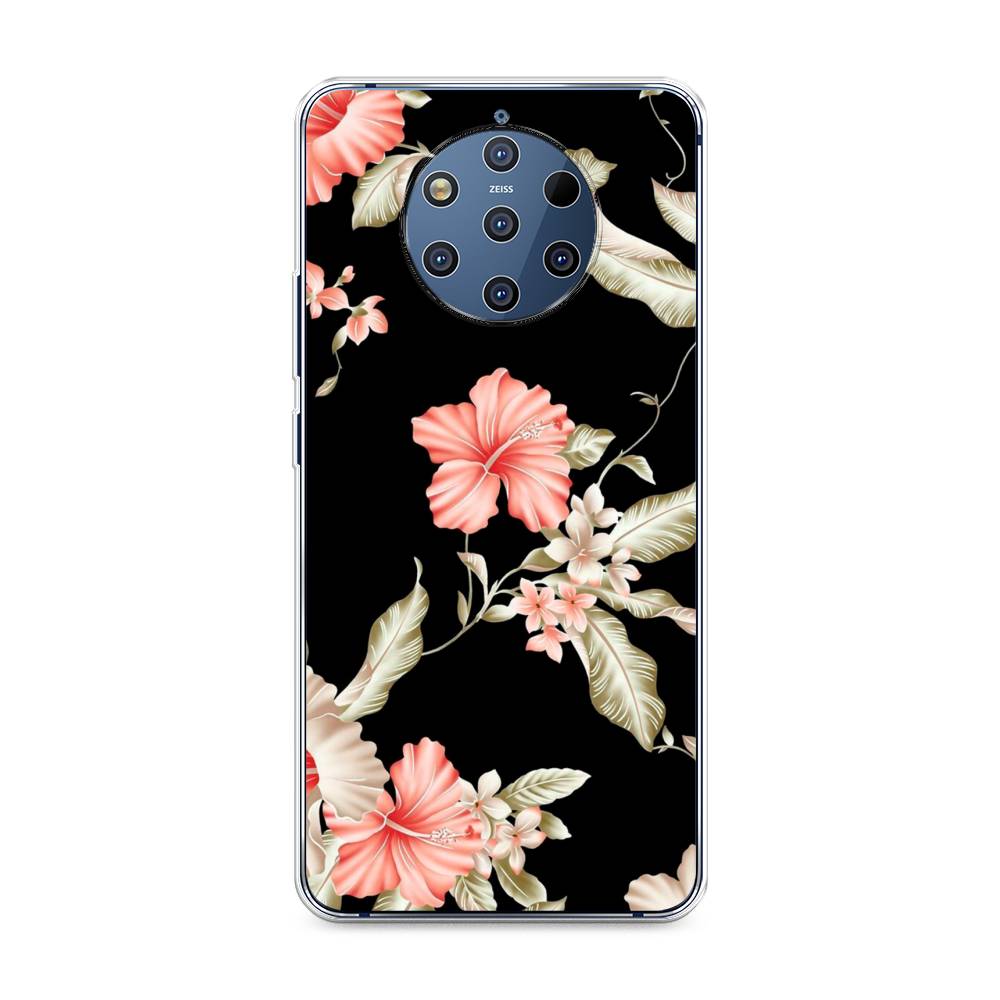 

Чехол Awog на Nokia 9 PureView / Нокиа 9 PureView "Цветы на черном", 122350-8