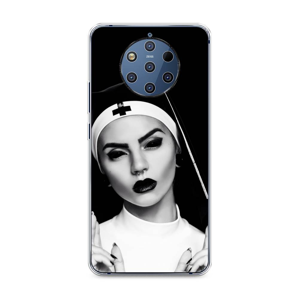 

Чехол Awog на Nokia 9 PureView / Нокиа 9 PureView "Черная монашка", 122350-9