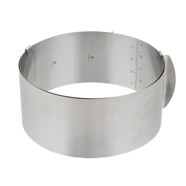 фото Кулинария форма металлическая кольцо для выпечки с регулировкой размера d 16-30 см fpc-005 s-chief