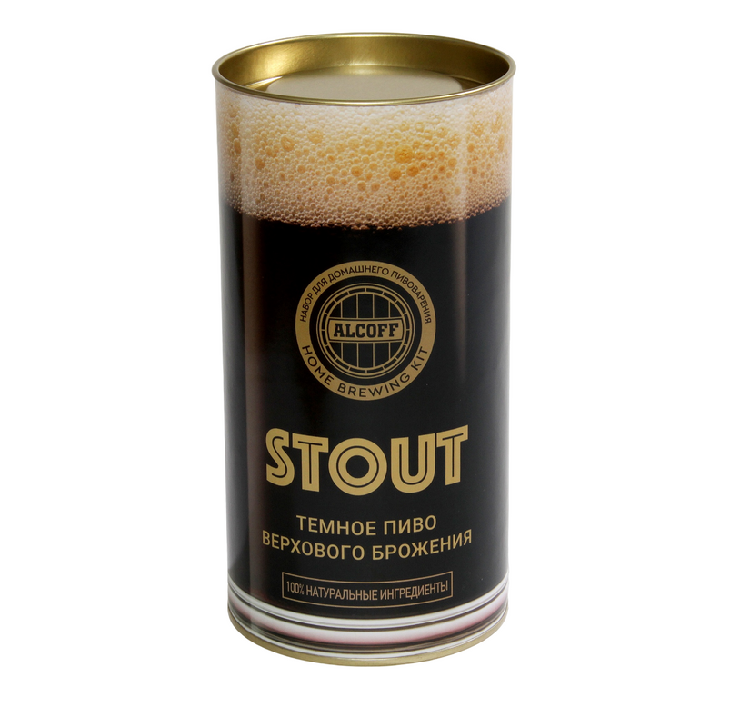 фото Охмелённый экстракт alcoff "stout" тёмное, 1.7 кг