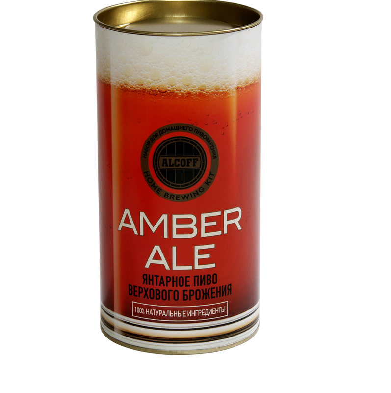 фото Охмелённый экстракт alcoff "amber ale" янтарное, 1.7 кг