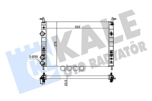 

Радиатор Охлаждения Для А/М Fiat Albea 02- A/C KALE арт. 142800