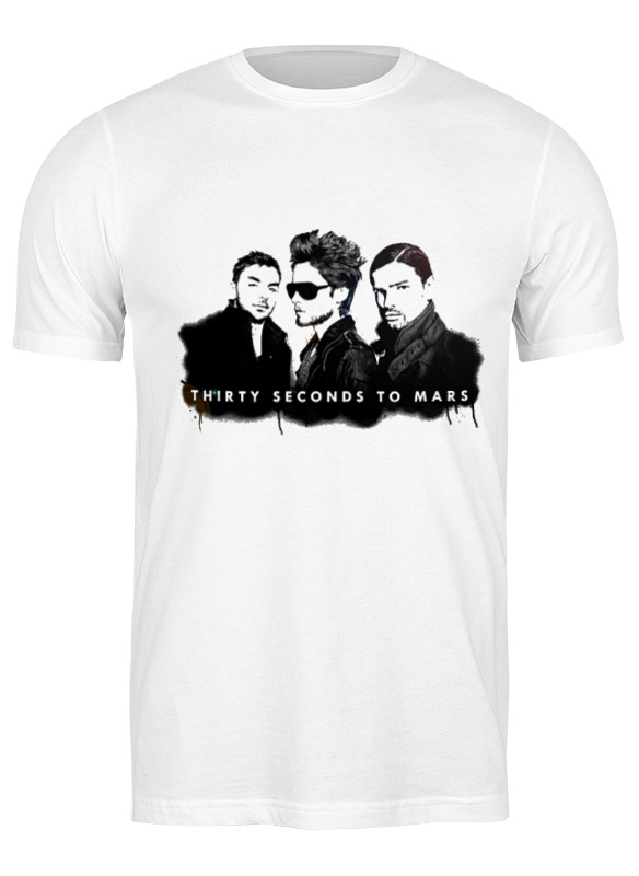 

Футболка мужская Printio 30 seconds to mars белая L, Белый, 30 seconds to mars