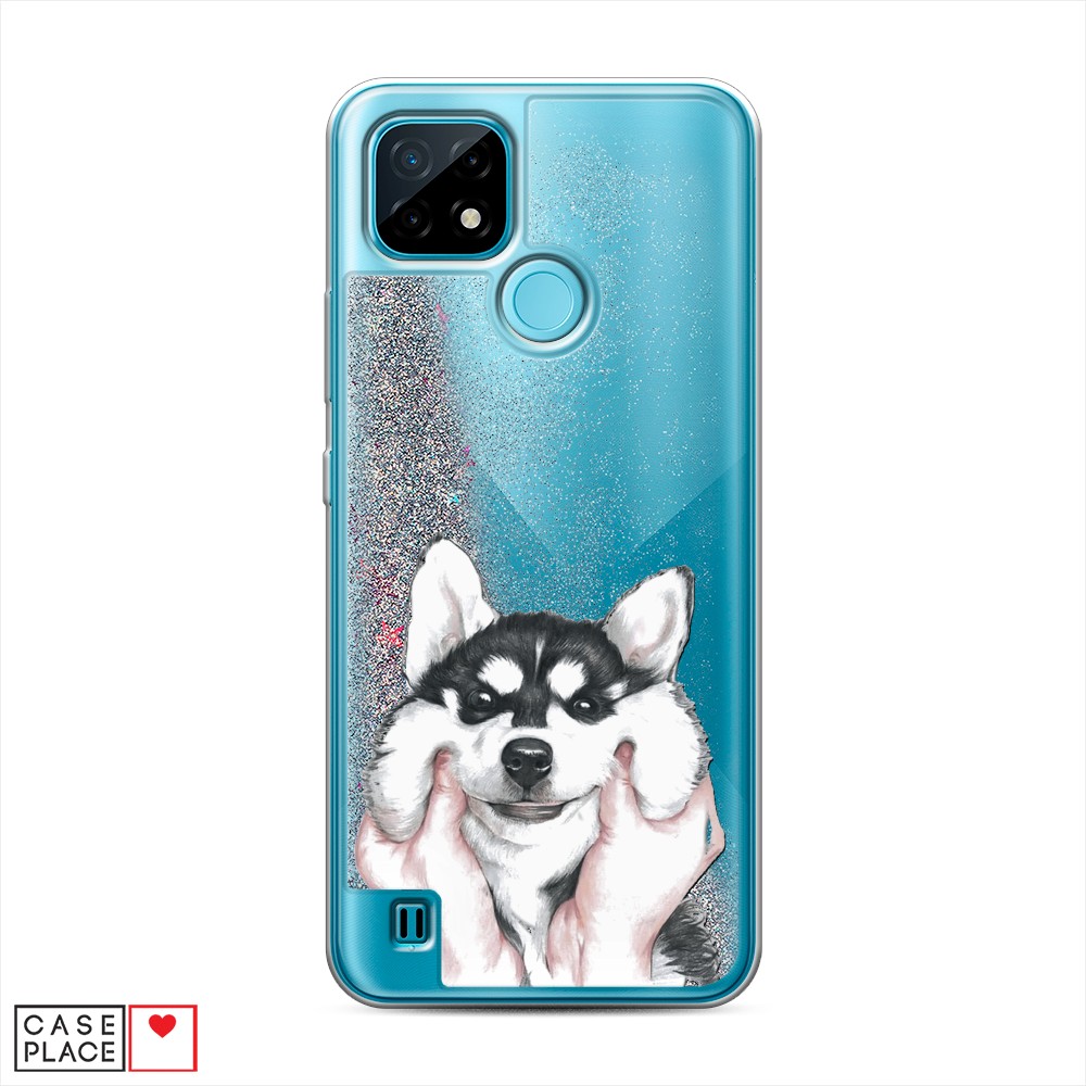 

Чехол Awog на Realme C21 "Щечки хаски", Разноцветный, 254991-1