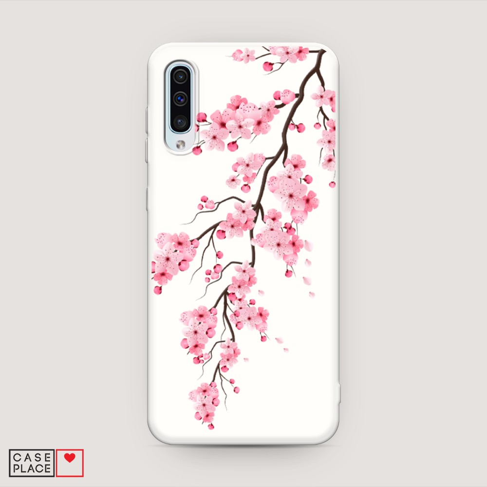 

Матовый силиконовый чехол "Розовая сакура" на Samsung Galaxy A30s