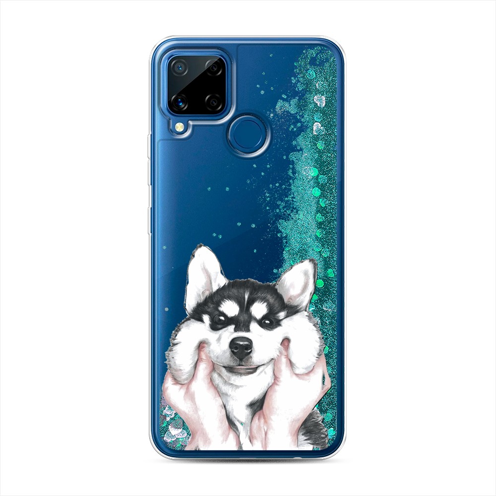 

Чехол Awog на Realme C15 "Щечки хаски", 255095-1