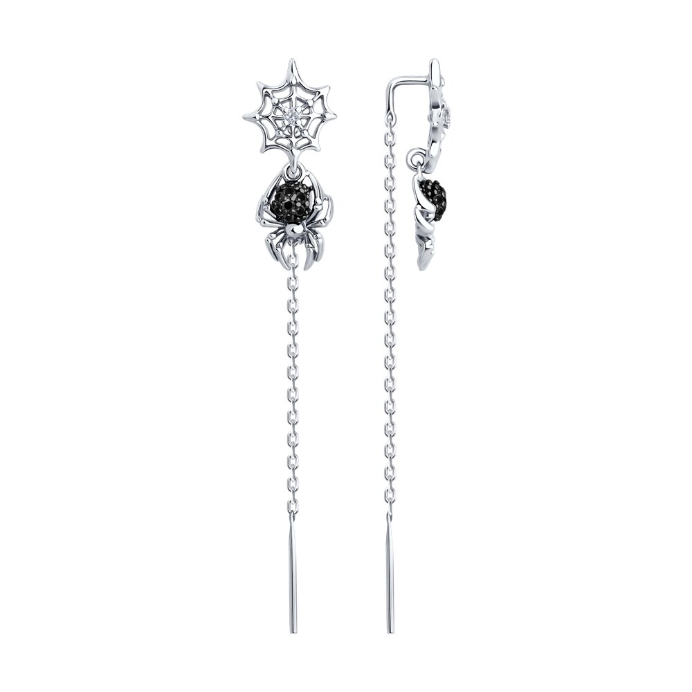 

Серьги из серебра SOKOLOV 94026756, фианит, 94026756