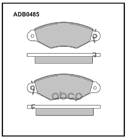 

Тормозные колодки ALLIED NIPPON дисковые передние adb0485