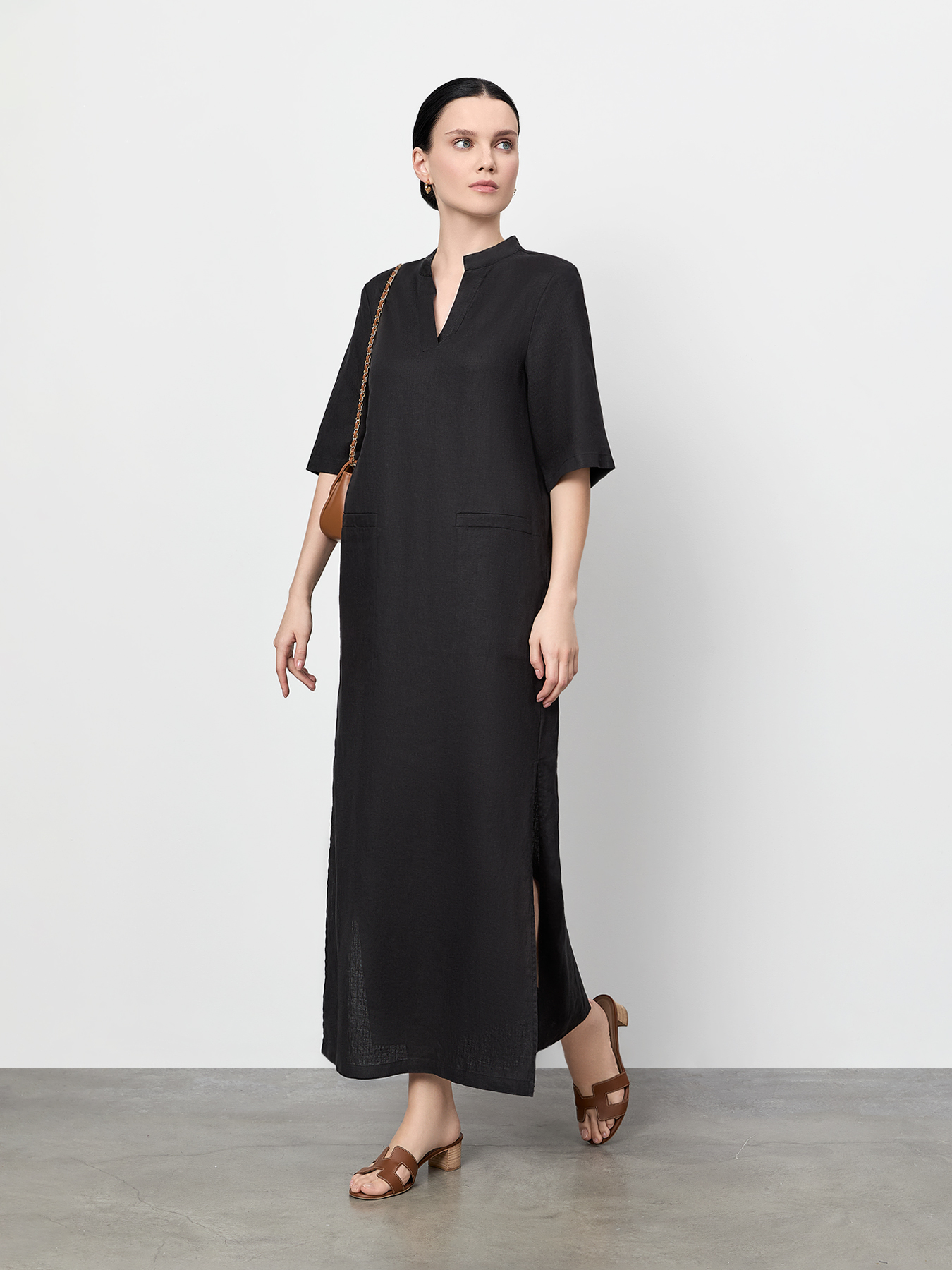 

Платье женское Just Clothes 000000535 черное 44 RU, Черный, 000000535