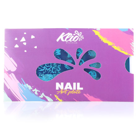

Пластина для стемпинга Klio Professional S022, дизайн: узоры, кружево, размер 7х13 см, Черный