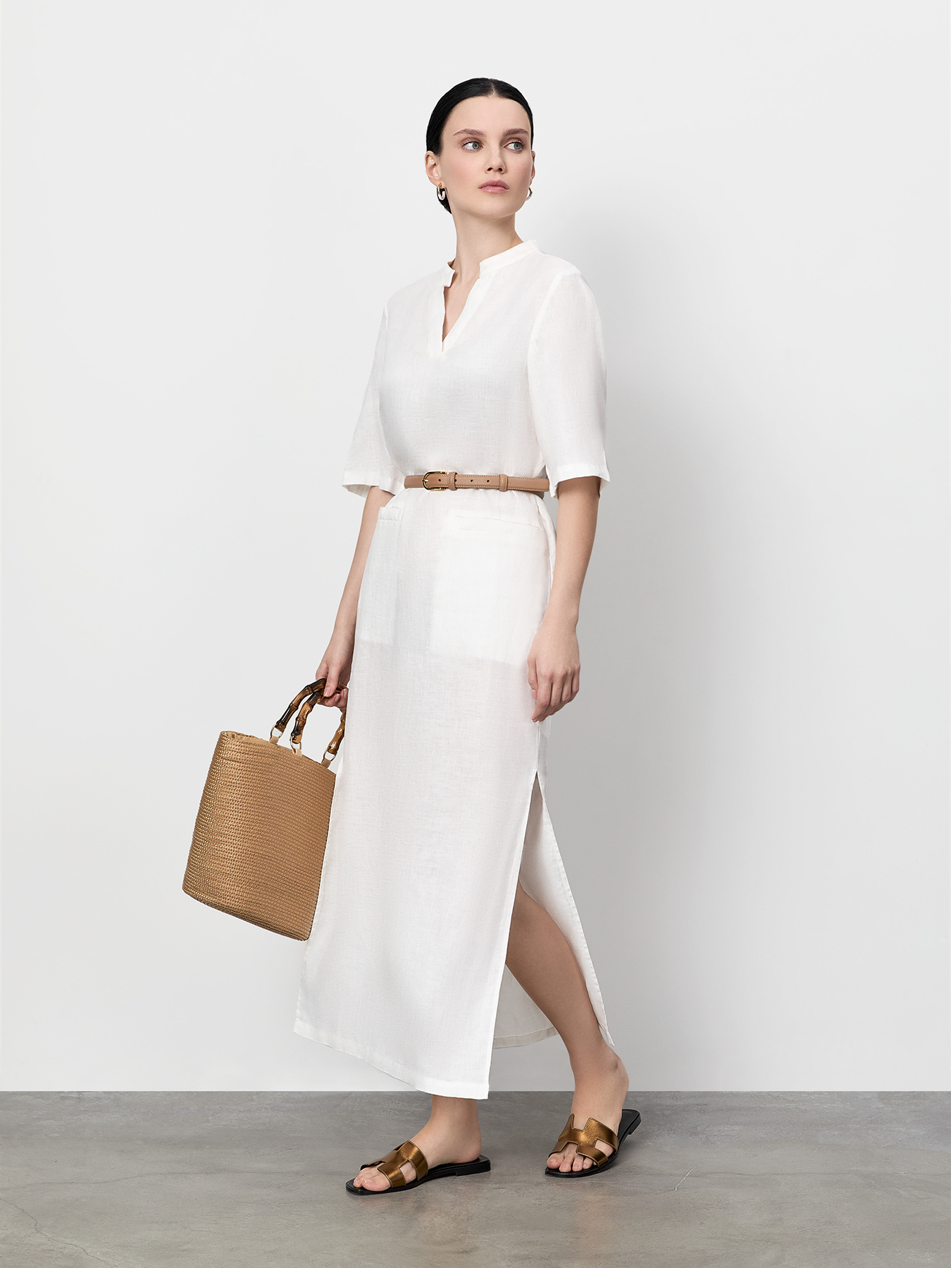 

Платье женское Just Clothes 000000535 белое 42 RU, Белый, 000000535