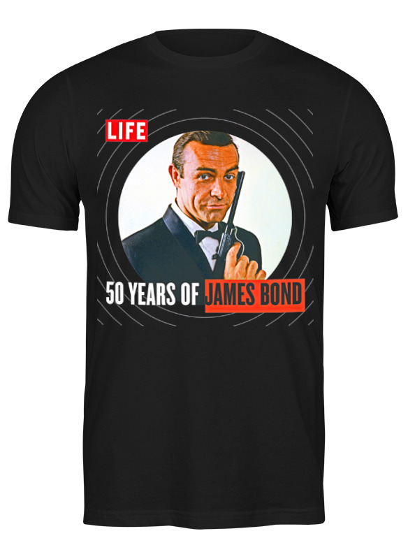 

Футболка мужская Printio James bond черная L, Черный, James bond