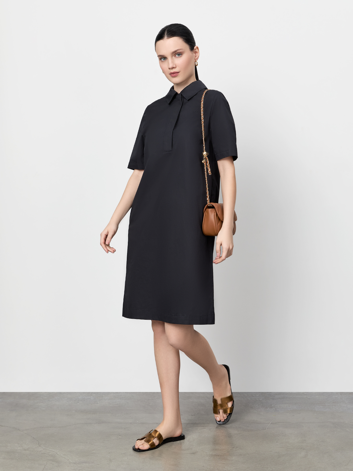 

Платье женское Just Clothes 000000537 черное 46 RU, Черный, 000000537