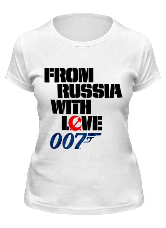 

Футболка женская Printio James bond белая L, Белый, James bond