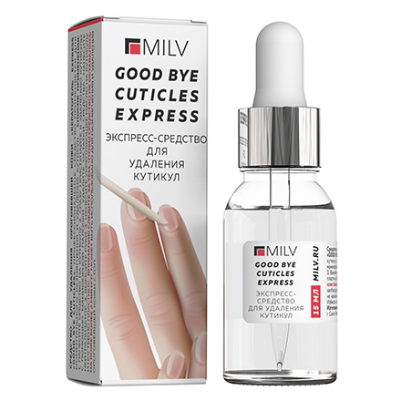 Средство для удаления кутикулы Milv Good Bye Cuticles Express 15 мл milv сухое масло после депиляции 250