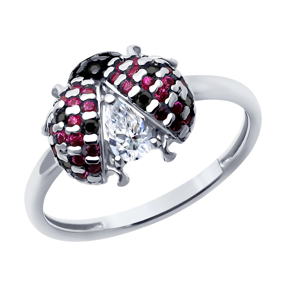 

Кольцо из серебра р. , SOKOLOV 94014227, корунд искусственный\фианит, 94014227