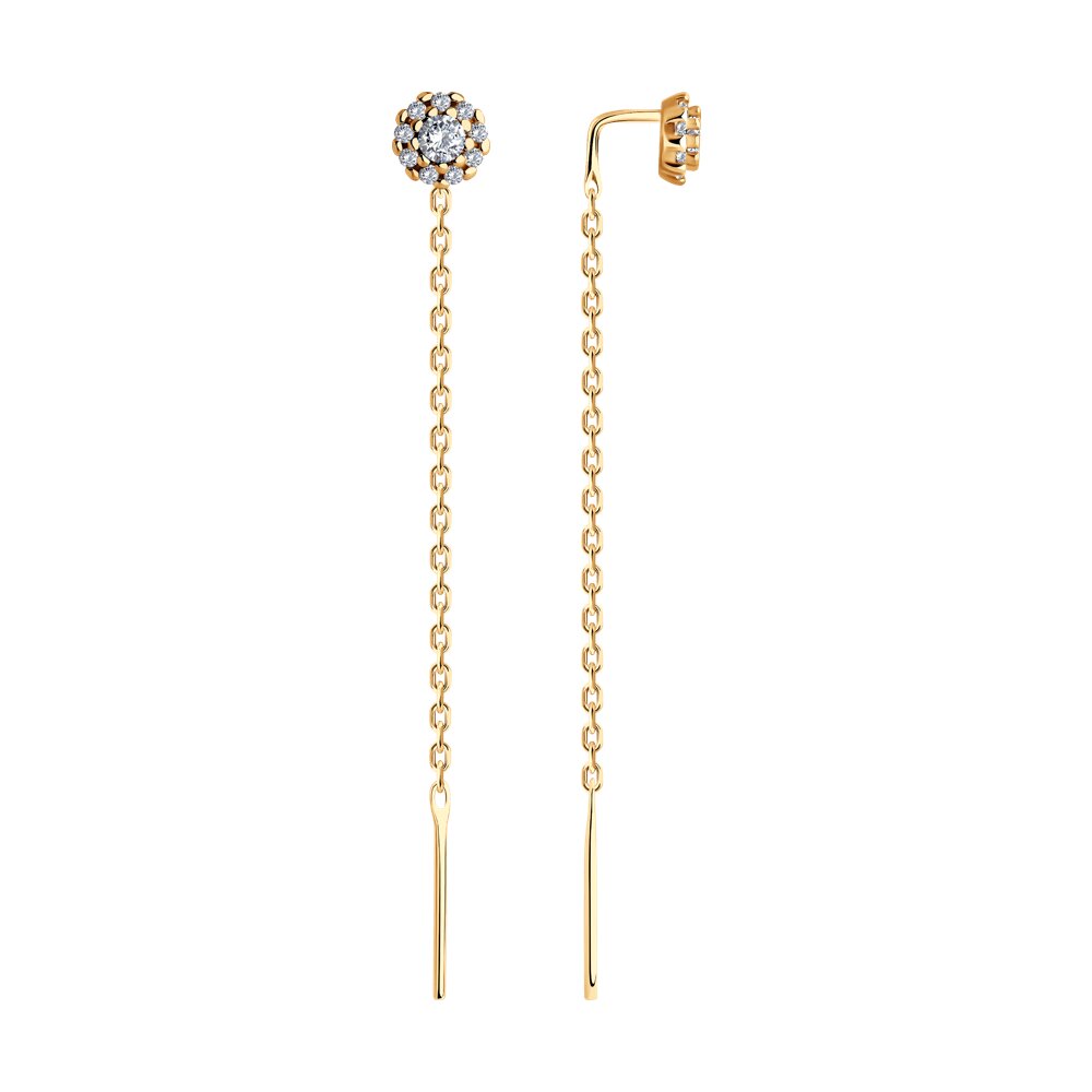 

Серьги из серебра SOKOLOV 93022431, фианит, 93022431