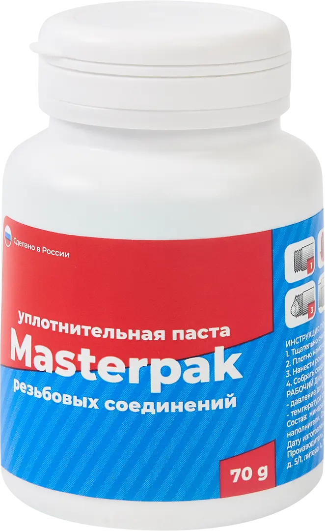 Паста уплотнительная Masterpak для воды 70 г