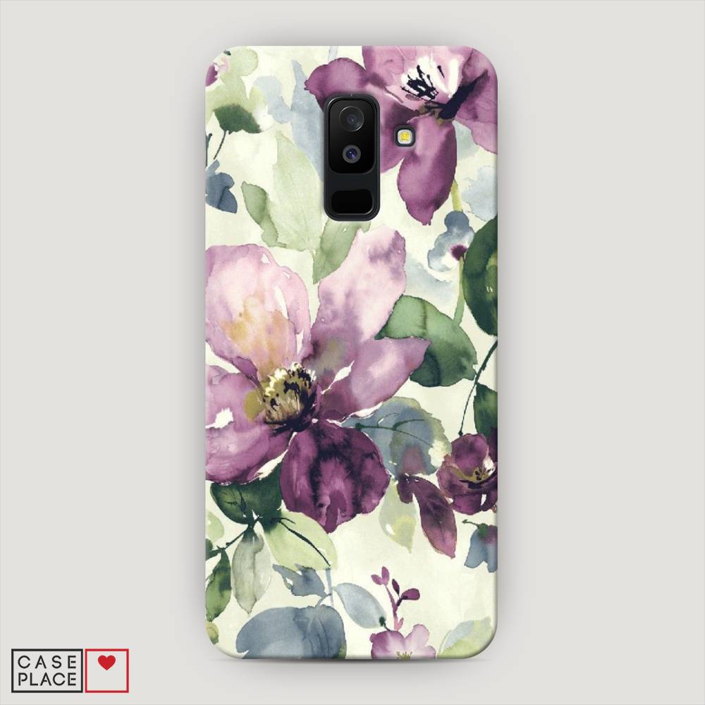 

Чехол Awog "Сиреневые цветы-акварель" для Samsung Galaxy A6 +, 26020-7