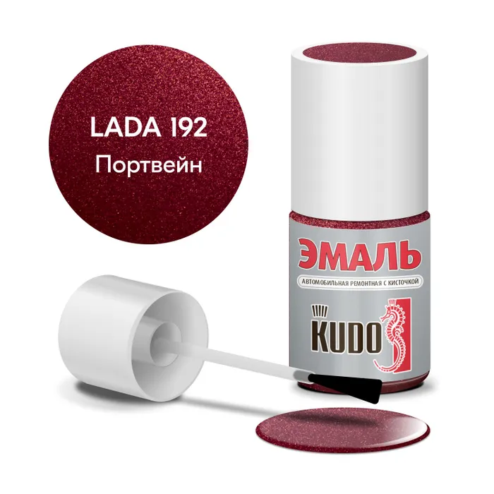 

Краска металлик 192 портвейн Kudo с кисточкой 15 мл, Красный