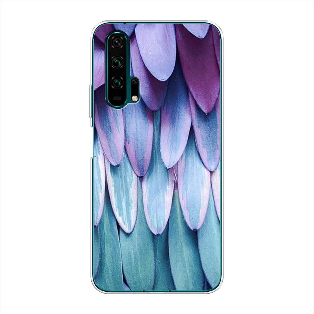 

Чехол для Honor 20 Pro "Синее перо", Фиолетовый;голубой, 69350-3