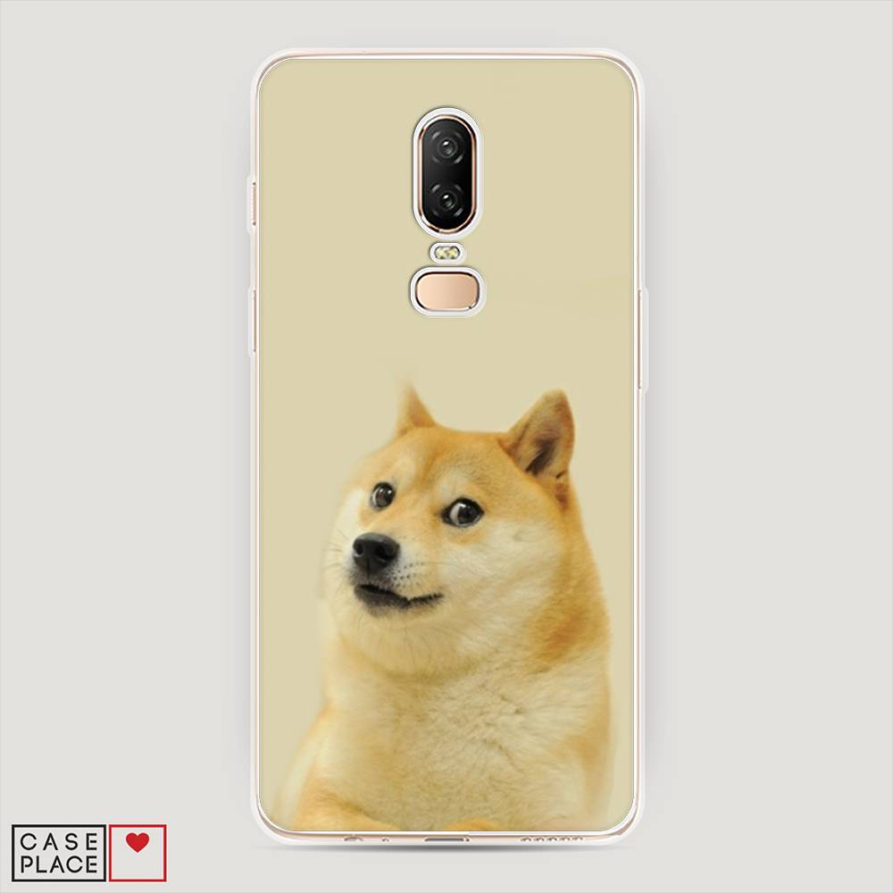 

Чехол Awog на OnePlus 6 / ВанПлас 6 "Собака подозревака", Коричневый;желтый;бежевый, 150550-9
