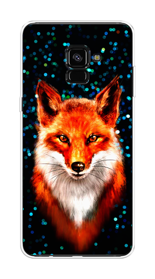

Чехол Awog на Samsung Galaxy A8 + "Волшебная лиса", Оранжевый;черный;белый, 25550-1