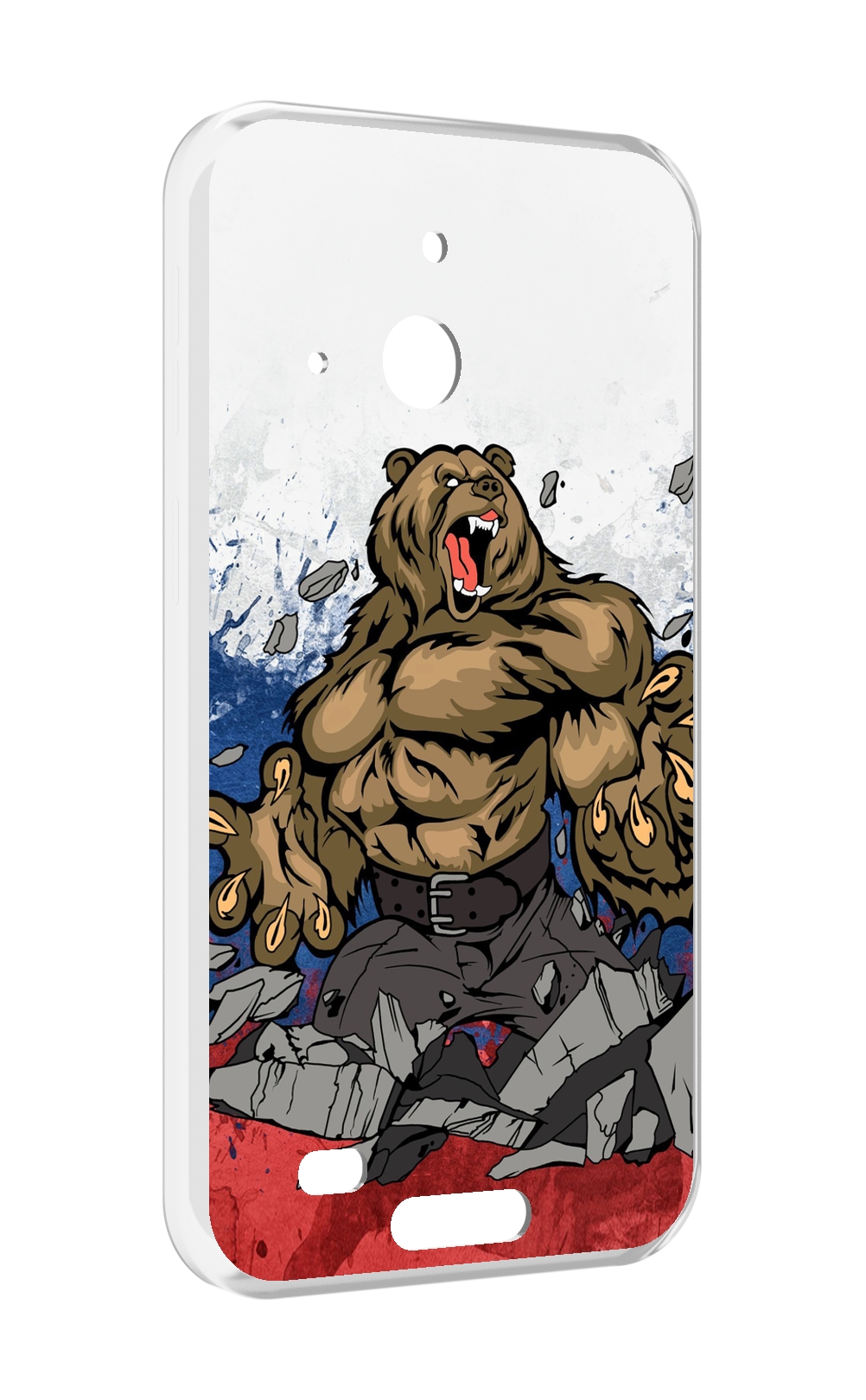 

Чехол MyPads медведь защитник родины для Oukitel WP20 / WP20 Pro, Прозрачный, Tocco