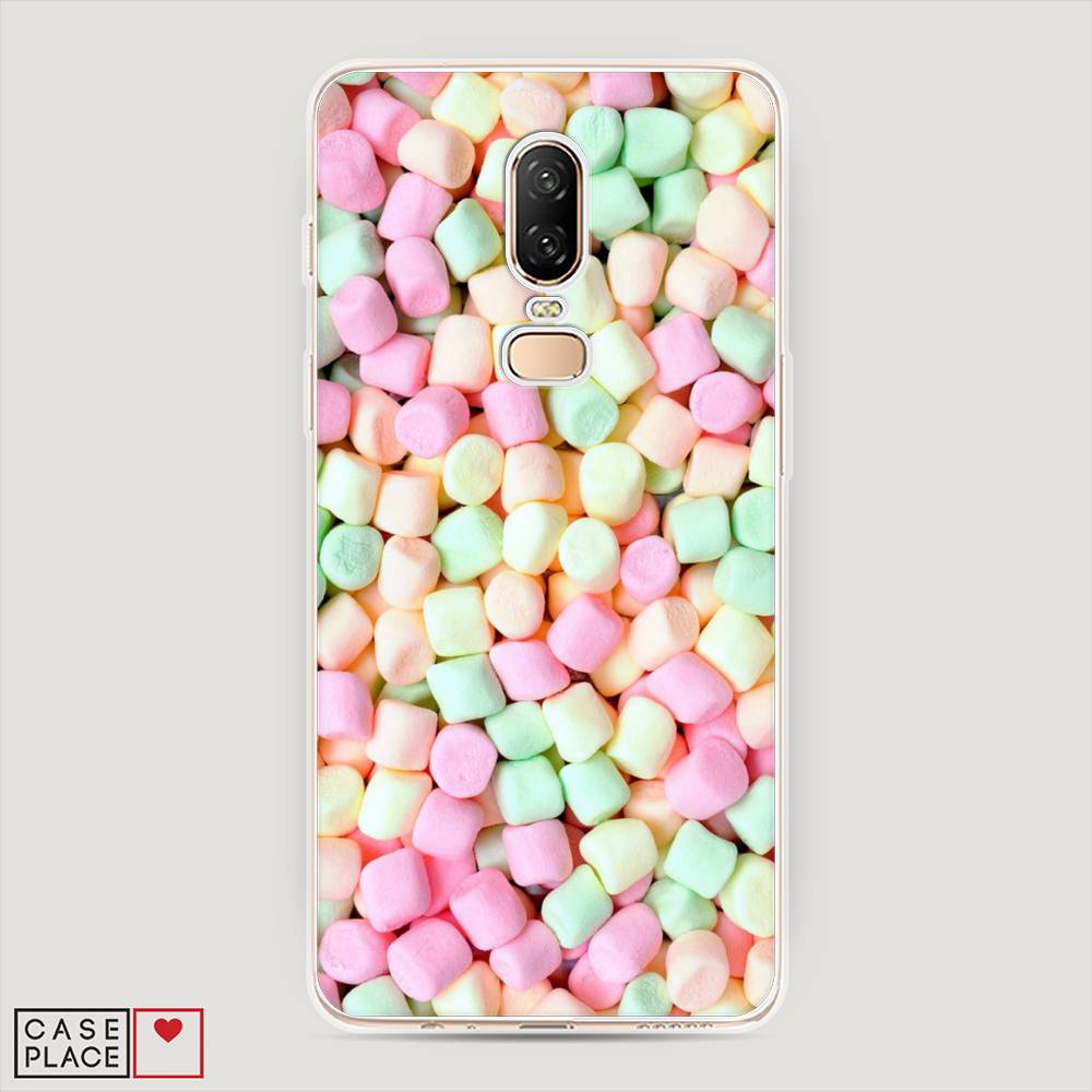 

Чехол Awog на OnePlus 6 / ВанПлас 6 "Marshmallows", Зеленый;желтый;розовый, 150550-10