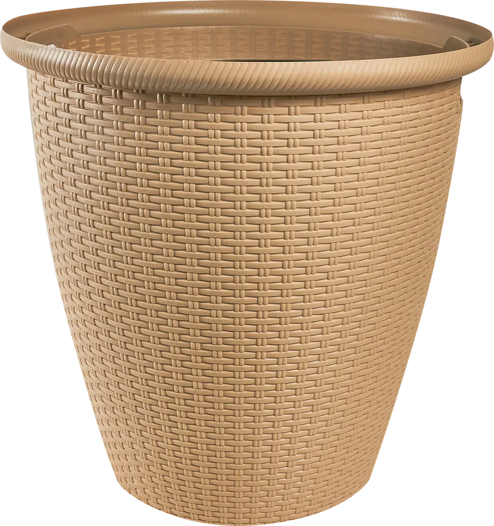 

Цветочное кашпо InGreen Rattan пластик SSS-87660978 30 л бежевый 1 шт., Rattan