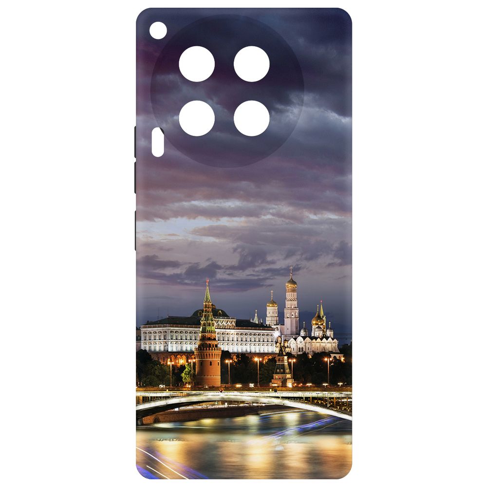 

Чехол-накладка Krutoff Soft Case Россия, Московский Кремль для TECNO Camon 30 черный