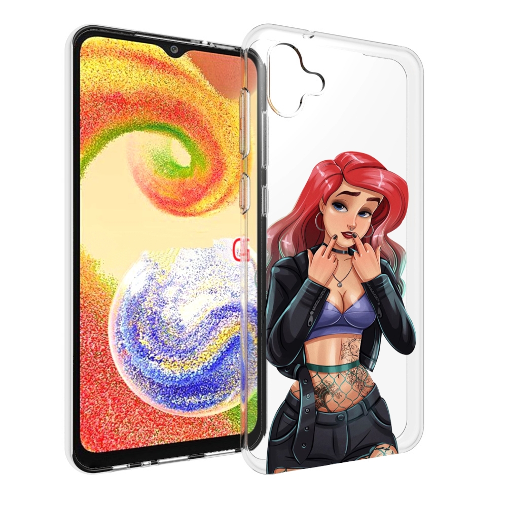 

Чехол MyPads Ариэль-русалочка-готика для Samsung Galaxy A04, Прозрачный, Tocco
